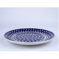 Bunzlau dineerbord 25,5 cm. * 257-70Z  met witte rand! *