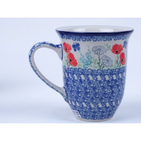 Bunzlau grote tulp mok 450 ml. * 826 -2901 klaprozen *