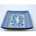 Bunzlau sushi serveerschaal 21 cm  * C21-2276 viooltjes *