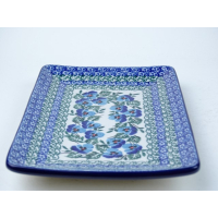 Bunzlau sushi serveerschaal 21 cm  * C21-2276 viooltjes *