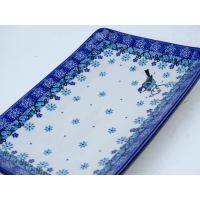 Bunzlau sushi serveerschaal 21 cm  * C21-2529 vogeltje *