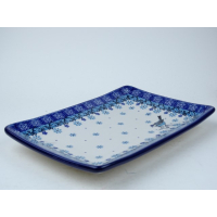 Bunzlau sushi serveerschaal 21 cm  * C21-2529 vogeltje *