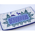 Bunzlau sushi serveerschaal 18 cm * C27-2822 kerst *