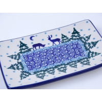 Bunzlau sushi serveerschaal 18 cm * C27-2822 kerst *