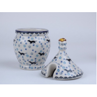 Bunzlau honingpot 17,5 cm.  * D82 -2151 teckel *