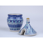 Bunzlau honingpot 17,5 cm.  * D82-2185 *