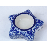 Bunzlau waxinelichtje kerstster  9.3 cm. * H09-2396 *