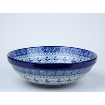 Bunzlau serving bowl met rand 18,5 cm.  * D30-2185 *