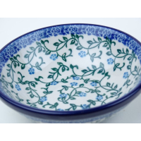 Bunzlau schaaltje laag met donkere rand 11,5 cm. * D31-1822 *