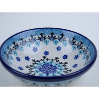 Bunzlau schaaltje laag met donkere rand 11,5 cm. * D31-1984 *