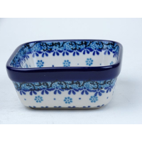 Bunzlau vierkant schaaltje 10 cm * 428-2008 vlinder *