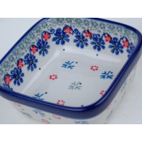 Bunzlau vierkant schaaltje 10 cm * 428-2236 *