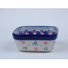 Bunzlau vierkant schaaltje 10 cm * 428-2236 *