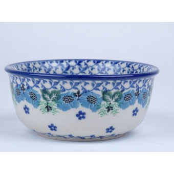 Bunzlau vla schaaltje met randje 12,5 cm. * 114-2039 *