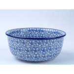 Bunzlau vla schaaltje met randje 12,5 cm. * 114-2176 *