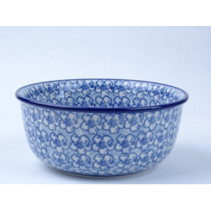 Bunzlau vla schaaltje met randje 12,5 cm. * 114-2176 *