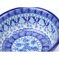 Bunzlau vla schaaltje met randje 12,5 cm. * 114-2185 *