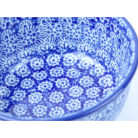 Bunzlau vla schaaltje met randje 12,5 cm. * 114-884 *