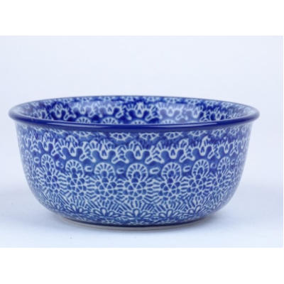 Bunzlau vla schaaltje met randje 12,5 cm. * 114-884 * Bunzlau vla schaaltje met randje 12,5 cm. * 114-884 *