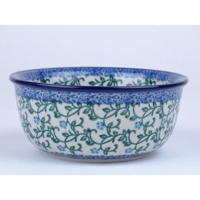 Bunzlau vla schaaltje met randje 12,5 cm. * 114-1822 *