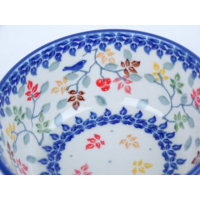 Bunzlau vla schaaltje 12,3 cm * 017-3208 vogeltje *