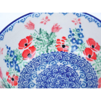 Bunzlau vla schaaltje 12,3 cm * 017- 3220 klaproos *