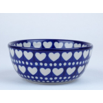 Bunzlau vla schaaltje 12,3 cm * 017-375 E hartjes *