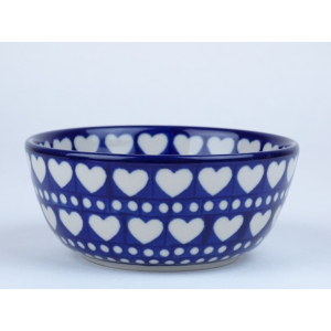 Bunzlau vla schaaltje 12,3 cm * 017-375 E hartjes *