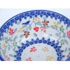 Bunzlau vla schaaltje 12,3 cm * 017-3208 vogeltje *