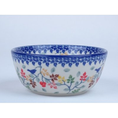 Bunzlau vla schaaltje 12,3 cm * 017-3208 vogeltje *