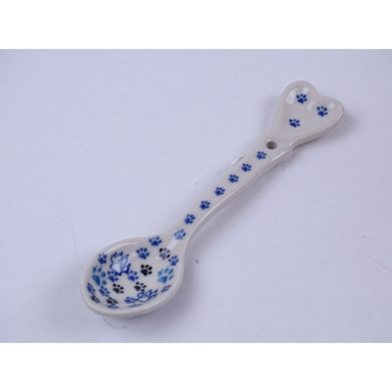 Bunzlau theelepel hartje 13,5 cm. * G60-1771 z.kat *
