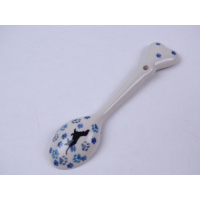 Bunzlau theelepel hartje 13,5 cm. * G60-2151 teckel *