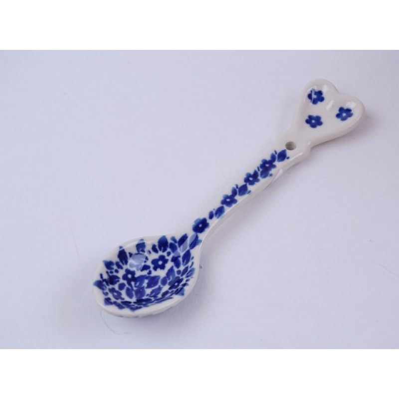 Bunzlau theelepel hartje 13,5 cm. * G60-2396 *