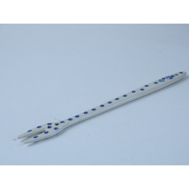 Bunzlau lange vork / prikker 21,5 cm  * C63 -1771 katten pootjes *