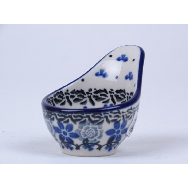 Bunzlau maatschepje/ eierdopje 5,3 cm. * D75-1829 *