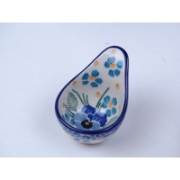 Bunzlau maatschepje / eierdopje 5,3 cm. * D75-2276 viooltje *