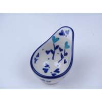 Bunzlau maatschepje / eierdopje 5,3 cm. * D75-2872 hartjes *