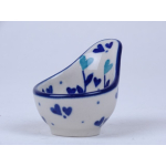 Bunzlau maatschepje / eierdopje 5,3 cm. * D75-2872 hartjes *