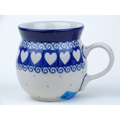 Bunzlau boeren bol mok 240 ml.  * 05-375-M hartjes *