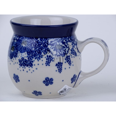 Bunzlau bol mok  240 ml  * 05-1975 blauwe druifjes *
