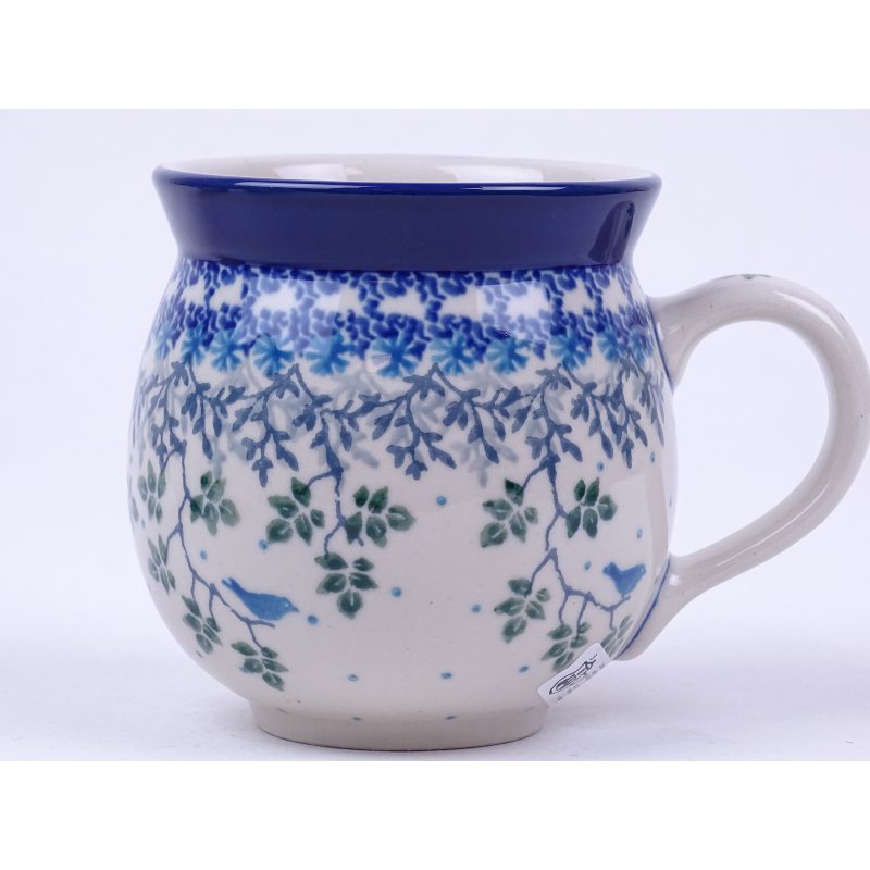 Bunzlau bol mok 350 ml.   * 070-2830 vogeltjes *