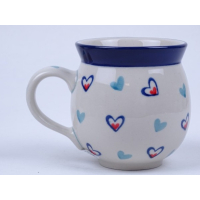 Bunzlau bol mok 350 ml.   * 70 -2923 hartjes *