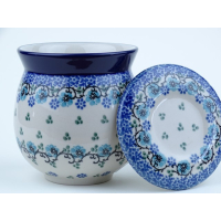 Bunzlau bol mok 350 ml + deksel * F11-1982 *