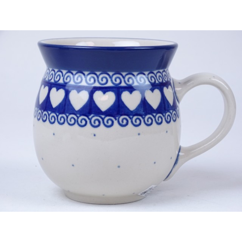 Bunzlau boeren mok 500 ml. * 73-375-02 hartjes *