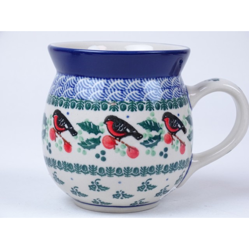 Bunzlau bol mok 500 ml. * 73-1257 roodborstje *