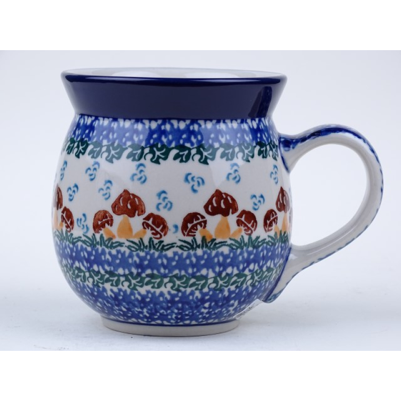 Bunzlau bol mok 500 ml. * 73-1732 paddenstoelen *