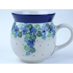 Bunzlau bol mok 500 ml. * 73-2339 viooltjes *