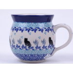 Bunzlau bol mok 500 ml. * 73-2855 poesje *