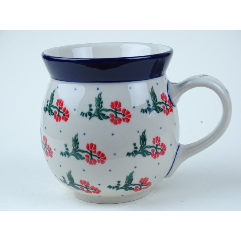 Bunzlau boeren bol mok 500 ml. * 73-rood *