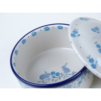 Bunzlau bonbonnière/ snoepjes pot 10 cm hoog. * 408-2857 konijntje  *